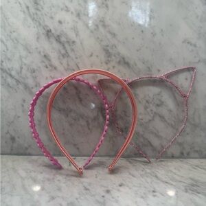 Set of Pink Girls Headbands